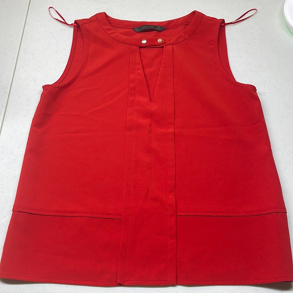 3 For $20 Zara Basic sleeveless Red top Small